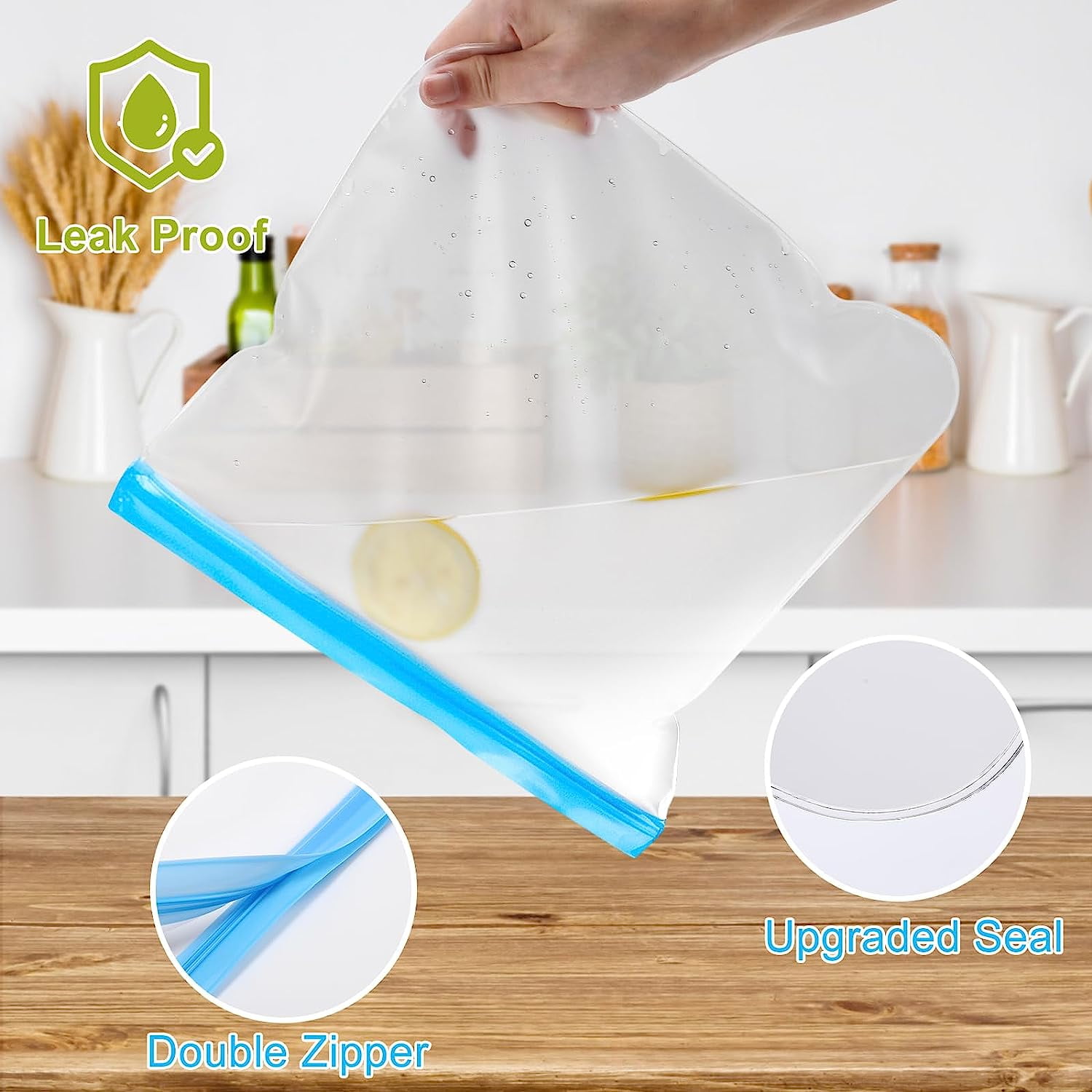Reusable Snack Bags Dishwasher Safe,9 Pack Reusable Ziplock Bags Silicone  Extra Thick Leak-proof Reusable Food Storage Bags for Candy, Snack, Sandwich,  Cereal, Travel Items, Home Organization 