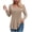 Khaki, variant on vigerkar Womens Long Length Sleeve Tops Casual Crew Neck T Shirt Pleated Loose Fit Blouses (Dark Gray, XXL)