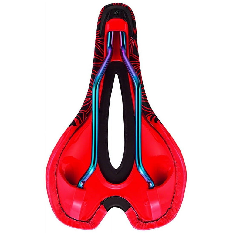 Supacaz Ignite Ti Saddle: Red, 143mm