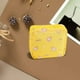 thumbnail image 4 of 2 bolsas multiusos para guardar servilletas, organizador de maquillaje, compacto, reutilizable, con cierre de cremallera, pequeñas, para oficina, auriculares, lápiz Amarillo Negro con Limón, 4 of 9