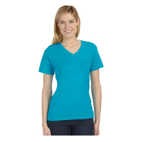 Bella Canvas Women's Relaxed Ring-Spun V-Neck T-Shirt, Style B6405