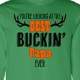 thumbnail image 4 of Inktastic You're Looking at the Best Buckin' Papa Ever Hunting Long Sleeve T-Shirt, 4 of 5
