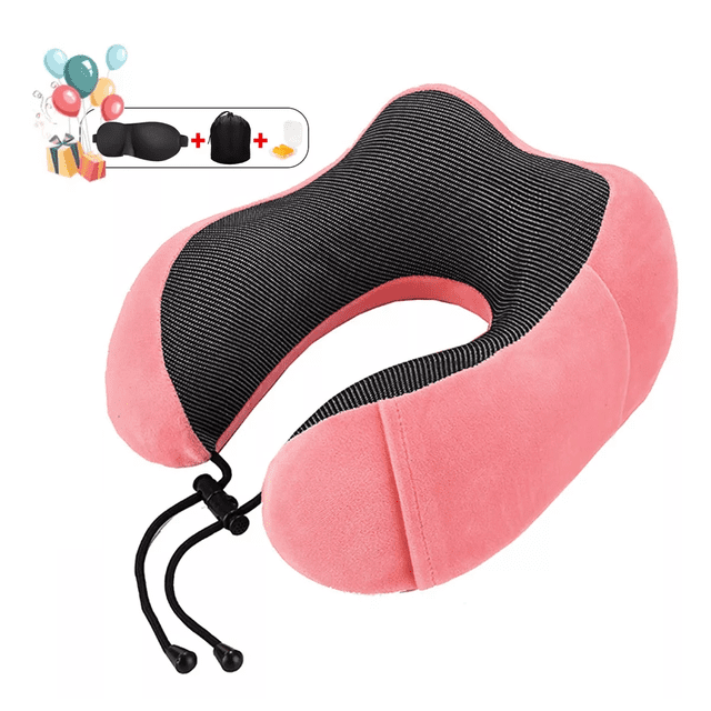 Almohada De Viaje Almohada De Cuello Con 100% Espuma rosa