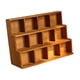thumbnail image 5 of Estante de pared con soporte de celosía para escalera de madera, organizador de almacenamiento colgante resistente 38cm x 13cm x 27cm, 5 of 9
