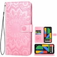 thumbnail image 1 of Magnetic Flip PU Leather Wallet Case Money Bill Pocket Purse 3 Credit Card Slot Cover for Google Pixel 4, Rose Gold, 1 of 5