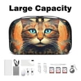 thumbnail image 3 of Cat Waterproof Oxford Fabric Charger Case with Charger Pouch, Cable Organizer, and Cord & Cable Organizer- Digital Travel Bag- 5.9x9.44x3.14 in, 3 of 6