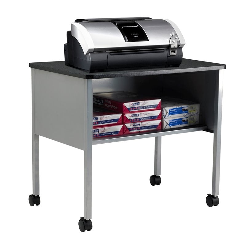 Mayline Small Office Home Office Printer Stand in Anthracite