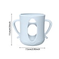 thumbnail image 2 of Silicone Sleeves Compatible with Pigeon Bottles For 5.4oz, Anti Breakage Glass Bottle Holder with Handles, Quick Install, Easy to Clean, 2 of 3