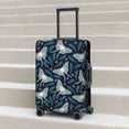 thumbnail image 2 of Lsque Glowing Butterfly Printed Luggage Cover, Travel Luggage Protector,Scratch and Dirt Resistant, Fits 18-32 Inch Luggage - X-Large, 2 of 9