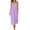 Purple, variant on Women's Spaghetti Strap Plaid Tiered Midi Dress Sleeveless Checkered Flowy Casual Summer Sundress