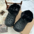 thumbnail image 4 of Fuzzy Croc Shoe Liners Winter Warm Detachable Washable Unisex Boot Sock Inserts Thick Pile For Cold Weather Comfort And Cozy Footwear, 4 of 4