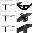 thumbnail image 3 of Sturdy Furniture Legs for Bed Frame Reinforcement, Adjustable Supports for Enhanced Security, Metal Construction Ensures Longevity, Set of 6 for Reliable Stability, 3 of 5