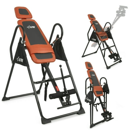 Akonza Pro Deluxe Inversion Table Exercise Back Reflexology Foldable Orange