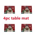 thumbnail image 3 of de mantel , mantel de decoración de año nuevo navideño, fi , festival en casa, , cubierta de Placemat 4pcs Baoblaze Fiesta de Año Nuevo, 3 of 7