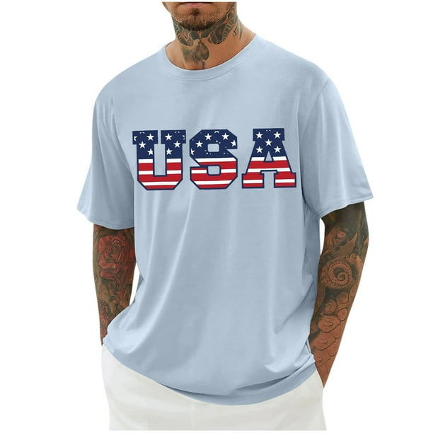 Camisas de Manga Larga para Hombres Imprimir Cuello Redondo Manga Corta Blusa Algodón Lino Poliéster, Camisa de Moda Casual para Hombres