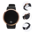 thumbnail image 3 of Hombres y mujeres Pulseras de aleación LED Reloj electrónico Pantalla táctil de moda Reloj digital Pulsera Regalo de cumpleaños Reloj de pulsera Reloj electrónico para parejas (Concha dorada Banda ne, 3 of 4