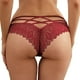 thumbnail image 1 of Gibobby Pantys para Mujer Bragas para mujer, encaje ganchillo, bragas con cordones, ropa interior calada Sexy（Vino， XL), 1 of 5