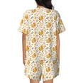 thumbnail image 3 of Naloa Squirrel And Leaves Women's Short-Sleeved Pajama Set, Loungewear, Summer pajamas, Breathable Cozy - X-Large, 3 of 9