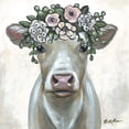 thumbnail image 3 of Keller, Lee 15x15 Black Modern Framed Museum Art Print Titled - Milkshake Cow with Flowers, 3 of 5