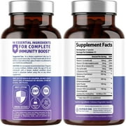N1N Premium 10 in 1 Immune Support Booster with Elderberry, Vitamin C, Zinc, 60 Veg Caps