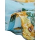 thumbnail image 5 of Top floral fruncido para mujer elegante blusa de manga larga con cuello cuadrado Azul Claro S, 5 of 5