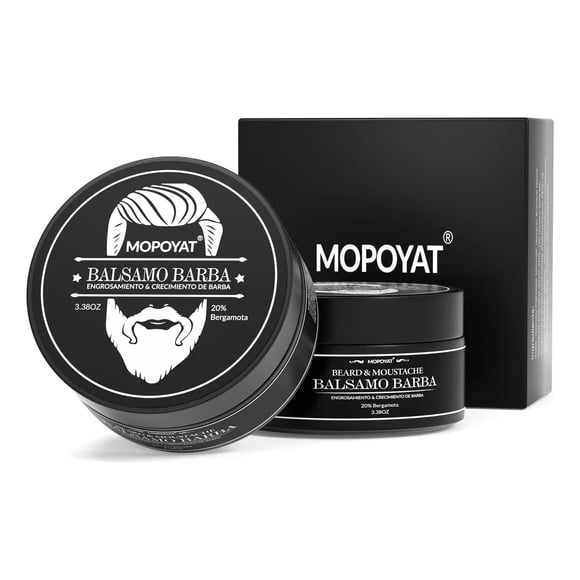 Bálsamo para Crecimiento de Barba y Bigote MOPOYAT Minox 20% Biotina Vegano