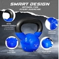 thumbnail image 3 of Kettlebell Yes4All de hierro fundido recubierto de vinilo de 4,5 kg, 3 of 7