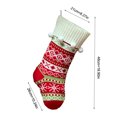 thumbnail image 3 of Christmas Stockings, Big Xmas Stockings, Plaid Style with Snow, 3 of 4