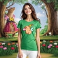 thumbnail image 3 of Playera CapyHada – La Capybara Más Mágica del Bosque Ropa Fashion Para Mujer Color Verde Talla Mediana Marca Emil SaEs, 3 of 4