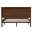 thumbnail image 2 of Flash Furniture Kingston Queen Size Solid Wood Platform Bed with Wooden Slats and Headboard, No Box Spring Needed, Brown, 2 of 10