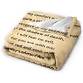 thumbnail image 2 of Psalm 23 Blanket Christian Gifts (50x40inch)- Religious Throw Blanket Soft Lightweight Cozy Plush Warm Blankets for Women Men, 2 of 7