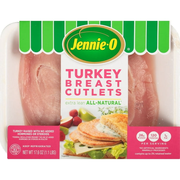 Jennie O Fresh Turkey Breast Cutlets 1 1 Lb Walmart Com Walmart Com