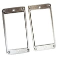thumbnail image 2 of kusrkot 2Pcs Humbucker Double Guitar Pickup Mounting Rings Set Flat Bottom Part Electric Argent, 2 of 8