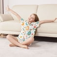 thumbnail image 3 of FORMRS Kids Short Sleeve Top and Pants Pajama Set Unisex Satin 2-Piece Sleepwear, Sizes 9-10Y, Floral Easter Eggs, 3 of 8