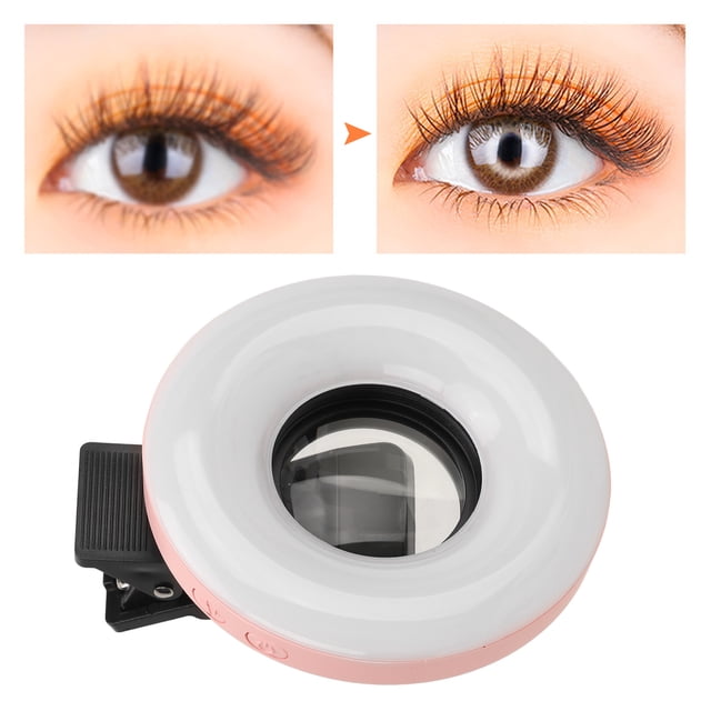 Macro Lens With Mini Clip RingLight, 15X LED Selfie RingLight With 3000K To 6500K 5 Adjustable Brightness For Smart Phone Photography, Camera Video Recording