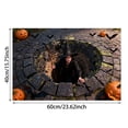 thumbnail image 3 of Nnndbs Halloween Optical Illusion Rug, 3D Visual Trap Floor Mat, Non Scary Carpet for Entryway Living Room Home Halloween Decor, 3 of 7