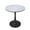 Marbled White, variant on LeisureMod Round Dining Table Modern 27" MDF Wood Tabletop with Steel Pedestal Base for Kitchen and Living Room Bristol Series in Marbled Black