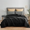 thumbnail image 5 of Jin Mai Lan Ultra Soft Black Fleece Throw Blanket, Standard Throw, 5 of 5
