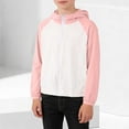 thumbnail image 4 of RXMEKW Color Block Sun Protection Jacket for Boys And Girls With Zipper Long Sleeve Outdoor Wear in Blue Pink Gray, 4 of 9