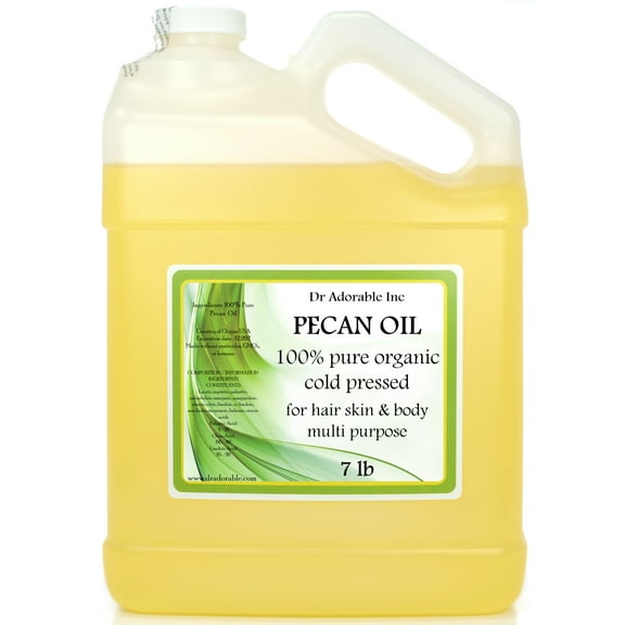 Dr Adorable - 7 lb - Pecan Oil - 100% Pure Natural Premium Organic Cold Pressed