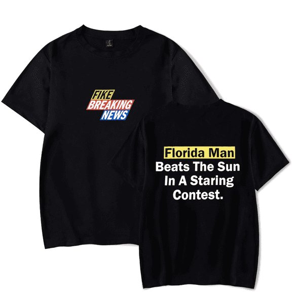 Dominic Fike Merch T Shirts Florida Man T-Shirt For Fans Women Men Short Sleeve Top Tee,Black,M