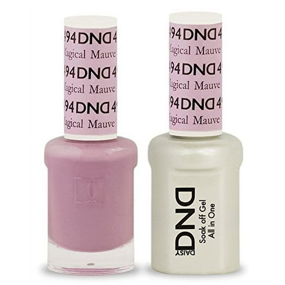 DND Nail Polish Gel & Matching Lacquer Set (494 - Magical Mauve)
