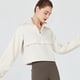 thumbnail image 5 of Chaqueta Deportiva con Cremallera para Mujer, Cuello Alto, Resistente Al Viento, Protección Solar, para Hacer Ejercicio Al Aire Libre. Crema L, 5 of 9