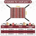 thumbnail image 4 of 2 Pieces Reversible Cat Hanging Hammock Soft Breathable Pet Cage Hammock with Adjustable Straps and Metal Hooks Double Sided Hanging Bed for Small Dogs Rabbits(Cat and Plaid,L), 4 of 10