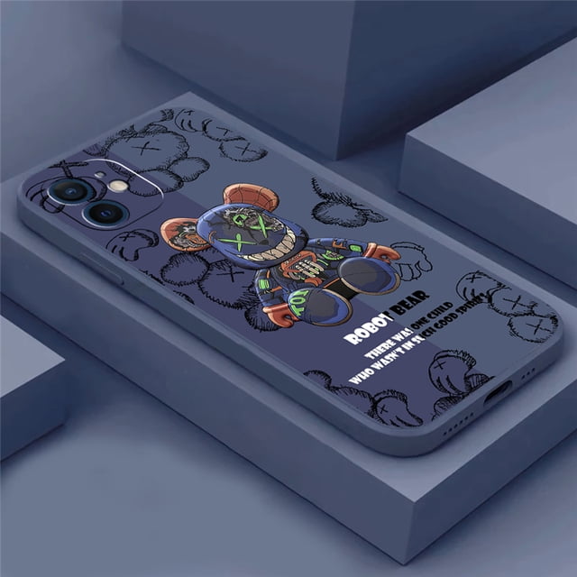 Funda de silicona suave con diseño de oso Venom para iPhone, carcasa de lujo para teléfono móvil iPhone 14, 13, 12, 11 Pro Max, 6, 6s, 7, 8 Plus, X, XR, XS Max Fivean unisex