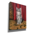 thumbnail image 2 of Epic Graffiti 'Grey Kitten And Red Curtain' by Janet Pidoux, Canvas Wall Art, 12"x16", 2 of 8