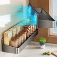 thumbnail image 4 of ToyKingdee Magnetic Refrigerator Side Storage Rack, Shelf for Spice Bottles, Cans, and Snacks, No Drill Installation, 4 of 6