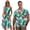 Blue Leaf, variant on Couples Matching Outfits Mens Button Down Shirt Soft Sea Turtle Workwear and Women's Tank Dress Irregular Hem Sleeveless Sundress