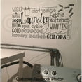 thumbnail image 4 of Laundry Room Collage Subway Art Vinyl Lettering Wall Decal Sticker Laundry Room Decals Quotes - Size: 12.5"H x 24"L - Color:  Black, 4 of 6