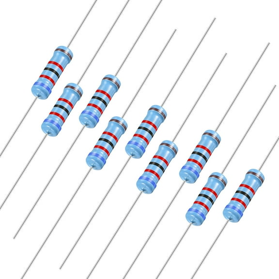 30pcs Metal Film Resistors 62K Ohm 2W 1%Tolerances 5Color Bands.